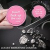 MEAJOO 2PCS Bling Crystal Rhinestone Cup Holder Coaster – 2.75