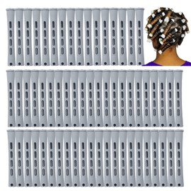 Perm Rods,60 pcs Hair Rollers for Natural Hair Long Short Hair Styling Tool Hair Curlers Small Size 0.59 inch Grey Color