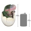 Design Toscano QM2728000 Baby Tyrannosaurus Rex Dino Egg Statue,Full Color
