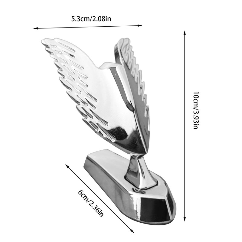 Hood Decoration for Trucks | Angel Wings Emblem Badge Auto