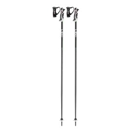 LEKI Bold Lite S Lightweight Aluminum Ski Poles for Alpine Skiing - Dark Anthracite-Black-Neongreen - 120 cm