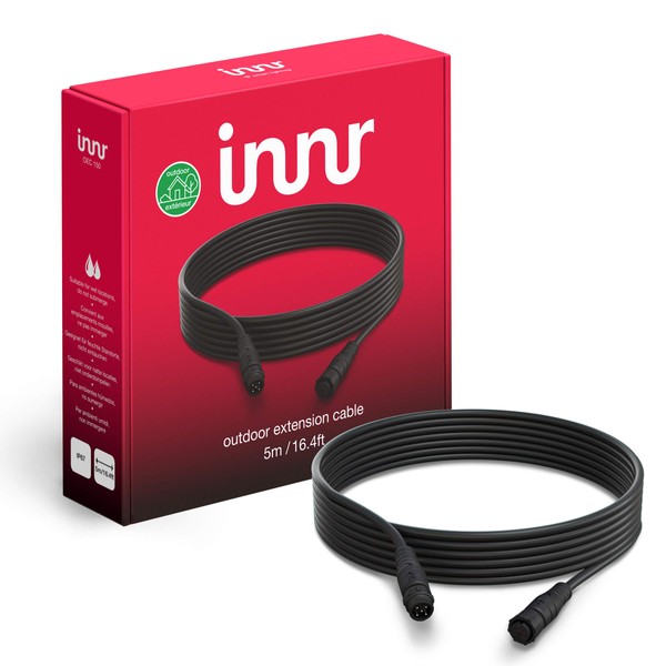 Innr Outdoor Extension Cable, 16.4ft, Works with Innr Outdoor Spot