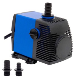 JAJALE 792 GPH Submersible Water Pump - Adjustable Quite Aquariums, Fountains, Hydroponics, and Pond Pump, 9.1ft Lift, 55W