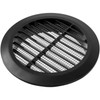Vent Systems 4" Inch Black Circular Plastic Vent Cover -