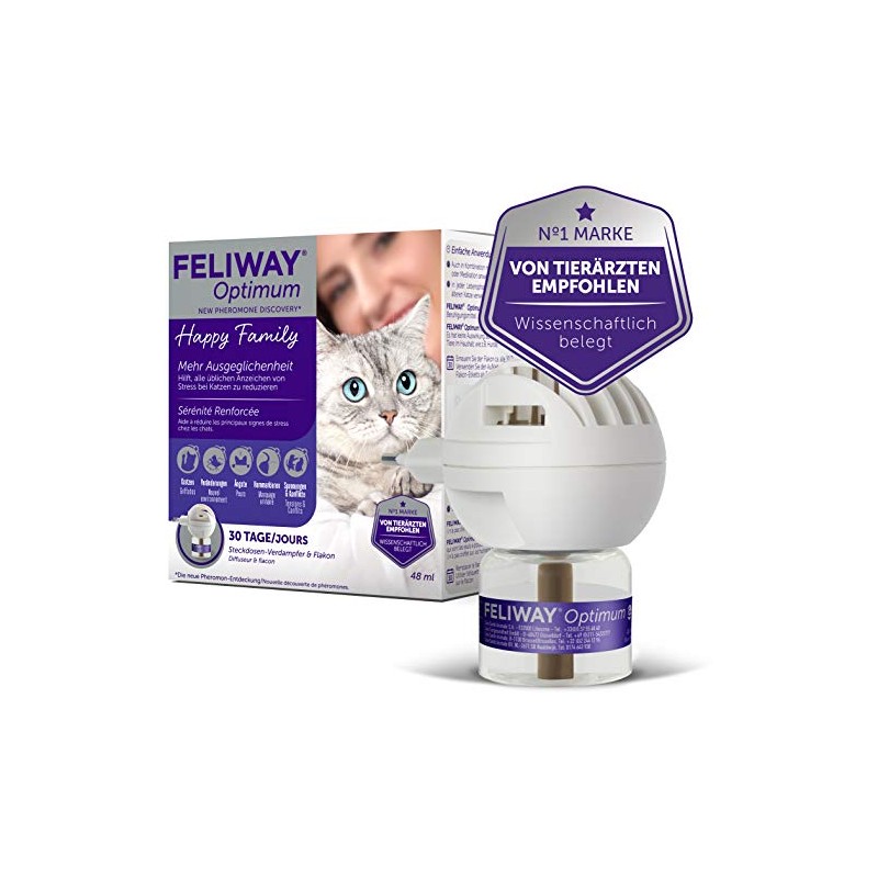 FELIWAY® Optimum Starter Set, Anti-Stress Cat Evaporator for Socket and