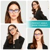 EYEURL Cat Eye Reading Glasses for Women 2 Pair Blue