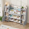 FINETONES Toy Storage Organizer with 6 Toy Bins, Toy Organizer