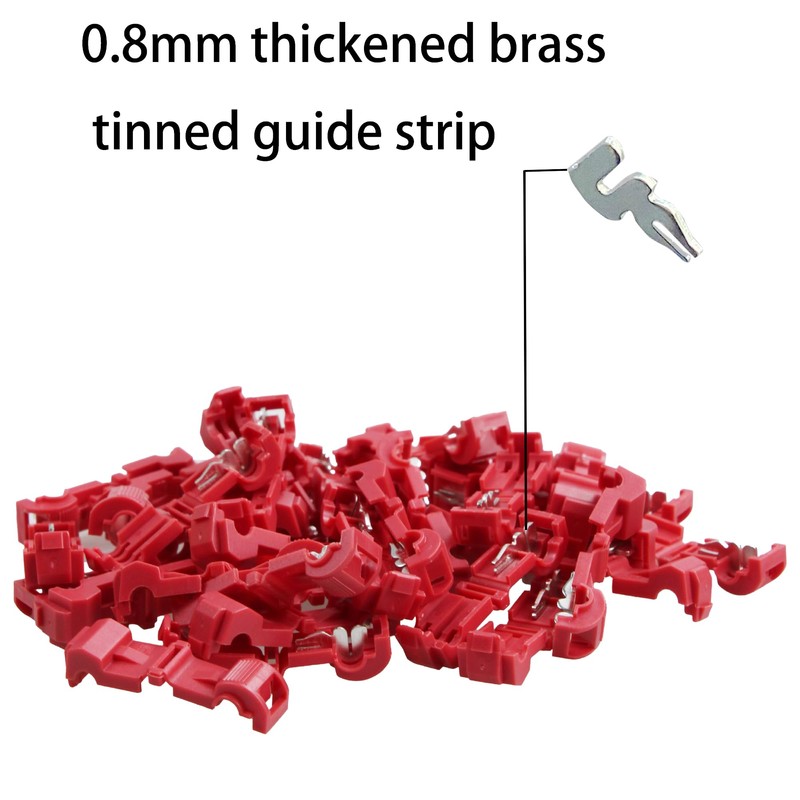 Runseaway 100PCS T-Tap Wire Connectors, 22-16 AWG Self-Stripping Quick Splice