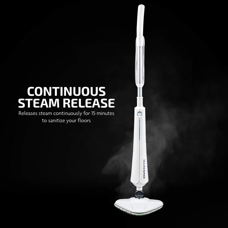 OVENTE Electric Steam Mop Cleaner, 1300W Floor Steamer with Swivel