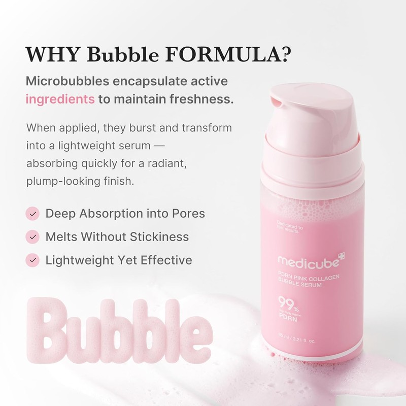 MEDICUBE [MEDICUBE]PDRN Pink Collagen Bubble Serum 95ml