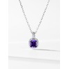 Birthstone Necklaces for Women, Tiny Crystal Pendant Women Necklace,S925 February