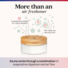 Azuna All-Natural Odor Remover Gel Refill Pouch | Air Purifier with Tea Tree Oil | Plant-Based & Long Lasting | For Pet Odors, Smoke & Strong Odors | Smell of Victory | 24 oz.