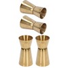 Tissting 2Pcs Double Head Cocktail Jigger, Stainless Steel Measure Jigger