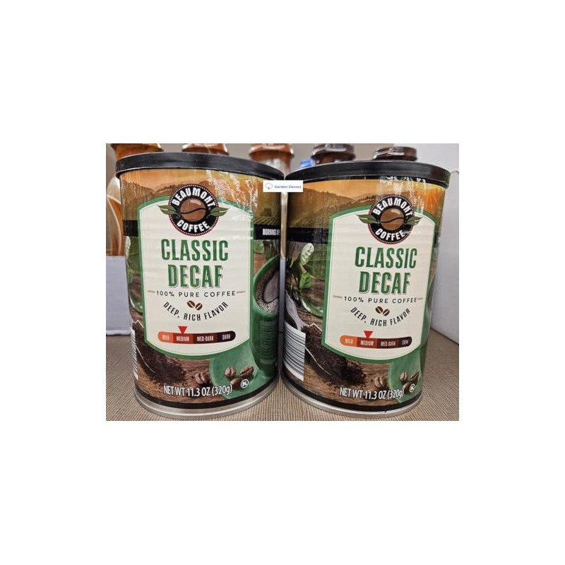 Generic Beaumont Coffee Classic Decaf 100% Pure Coffee Deep Rich