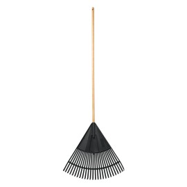 Expert Gardener Wood and Poly Leaf Rake (Choose Your Size) - 24-inch