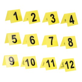 Generic 12pcs Shaped Number Markers for Detective Theme Party Supplies for Crime Scenes Games and Mystery Events Effortless Character Identification