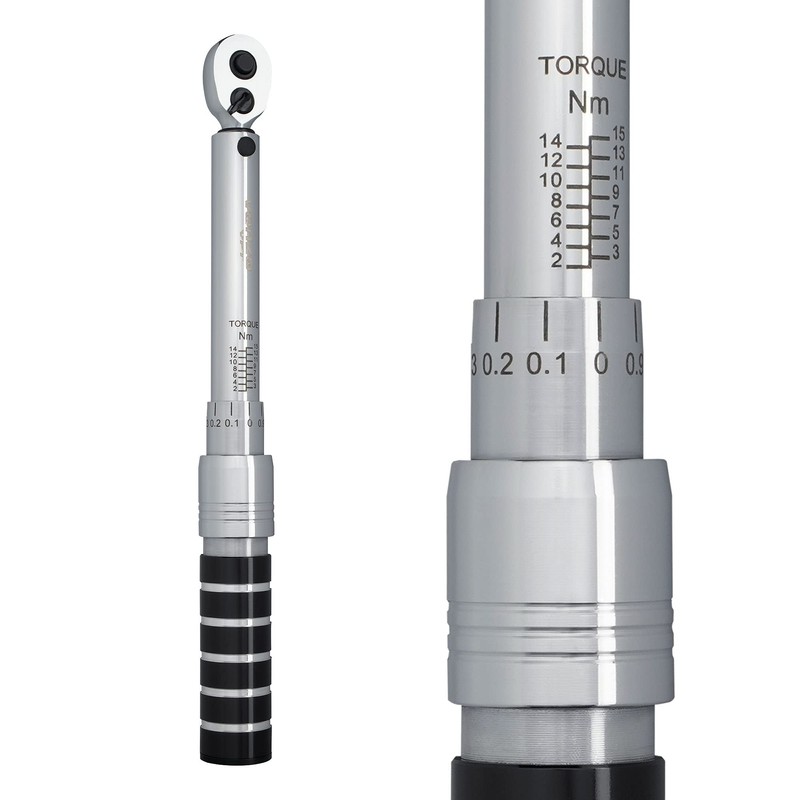 Venzo 1/4 Inch Driver Click Torque Wrench Set - 2
