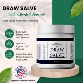 Drawing Salve for Boil Ease Cysts Splinters Burns Poison Ivy Ingrown Hair Fast Draw Ointment (2 oz)