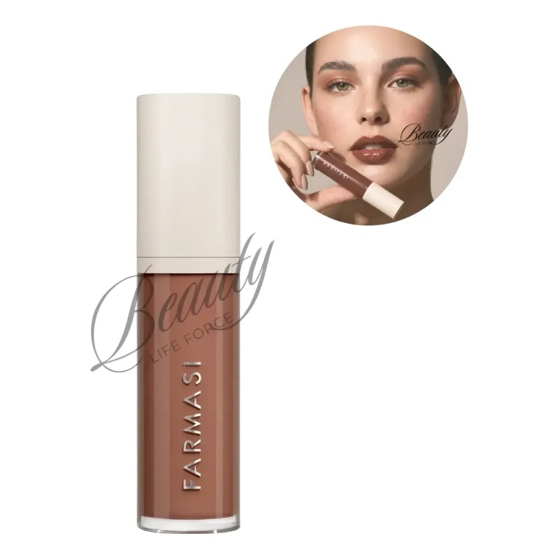 Labial Gloss Voluminizador Farmasi Lip Plumper Brown Sugar