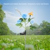 Outdoor Solar Powered LED Light Rose Flower Simulation Bee Lamp