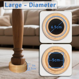 Heavy Duty Bed Risers, Bed Lifts, Furniture Risers, Great for Under Bed Storage, Bed, Table, and Chair Lifts, Adds 1" Height to Heavy Furniture or Beds (Set of 4)