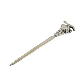 Cavagnini, Elegant Stainless Steel Pewter Letter Opener with Gift Box