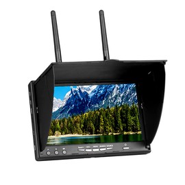 SoloGood 5.8Ghz 7Inch FPV Monitor with DVR 40Channels 800 x 480 LCD Monitor/Display Screen Receiver Monitor Built in Battery for FPV Drone Quadcopter RC Car…