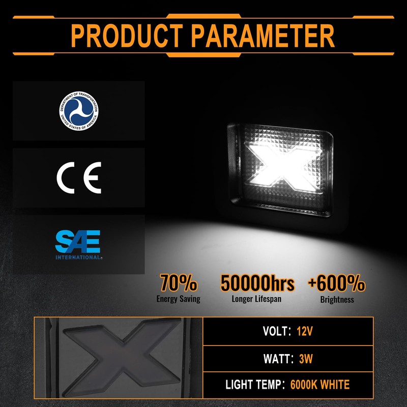 StylinPro LED License Plate Light Assembly for 2015-2021 Ford F150