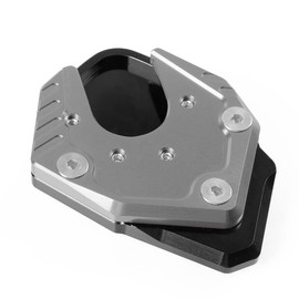 Motorcycle CNC Side Stand Widening Stand Side Stand Extension Plate Pad for XADV X ADV 750 2017-2020 (Black + Titanium)