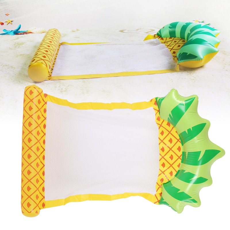 PVC Inflatable Floating Row Summer Water Hammock Float Lounger Bed