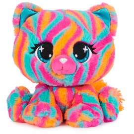 GUND P.Lushes Designer Fashion Pets Emelia Vento Premium Cat Stuffed Animal, Pink and Blue, 6”
