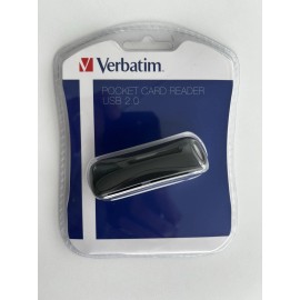 Universal Verbatim 97709 SD Card Memory Stick USB 2.0 Pocket Reader New Sealed Package
