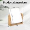 Esayendder Desk Mirror,Mirror for Desk,1X/3X Magnifying Double-Sided 360°Flippable Vanity Mirror,Makeup