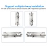 LDEXIN 6Pcs Door Security Slide Latch Lock, 4 inch/100mm Barrel