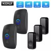 KERUI New Wireless Doorbell Chime Waterproof Plugin Receiver Adjustable Volume