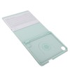Tablet Protective Case Light Green Folding Stand Cover with Keyboard