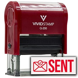 Rubber Stamp Sent (Mail Sent) Self-Inking (Red Ink) - Q-200