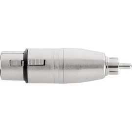 Pronomic AD-CMXF Adaptor - RCA Male to XLR Female - Ready Wired and Ready to Use - Robust Construction - Die-Cast Metal Housing