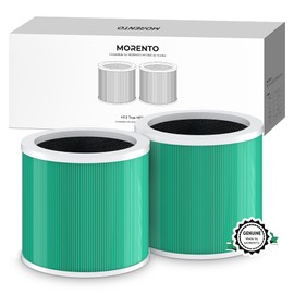 MORENTO HY1800 Replacement Filter Compatible Loytio/AYAFATO/Honeyuan HY1800 Air Purifier, True HEPA 13 Filter for Pet Allergy (2 Pack)