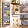 Over-the-Door Shoe Organizer with Deep Pockets – 6-Layer Hanging Shoe