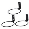 ORFOFE 3pcs Wall Mounted Flowerpot Holder Metal Iron Bracket Planter