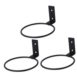 ORFOFE 3pcs Wall Mounted Flowerpot Holder Metal Iron Bracket Planter Tray for Use Easy to Install Durable Design for Home Decor