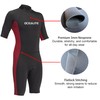 Ocealite Men's 3mm Shorty Wetsuit Neoprene Back Zip Diving Suit