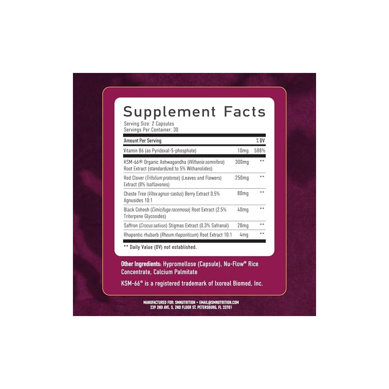 Perimenopause Support Supplement for Women – Hormonal Balance, Hot Flash