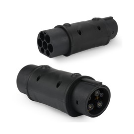 EV Ladekabel Autoladegerät Adapter Typ 2 auf Typ 1, IEC 62196(Mennekes) auf SAE J1772 Autoladegerät Konverter Elektrofahrzeuge Ladeadapter