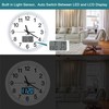 Wall Clock, 12 Inch Analog Clock with LED Digital Clock/LCD