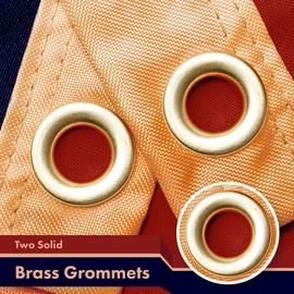 G128 2 Pack: Betsy Ross Tea-Stained Flag | 3x5 Ft | LiteWeave Pro Series Printed 300D Polyester | Historical Flag, Vibrant Colors, Brass Grommets, Thicker and More Durable Than 100D 75D Polyester