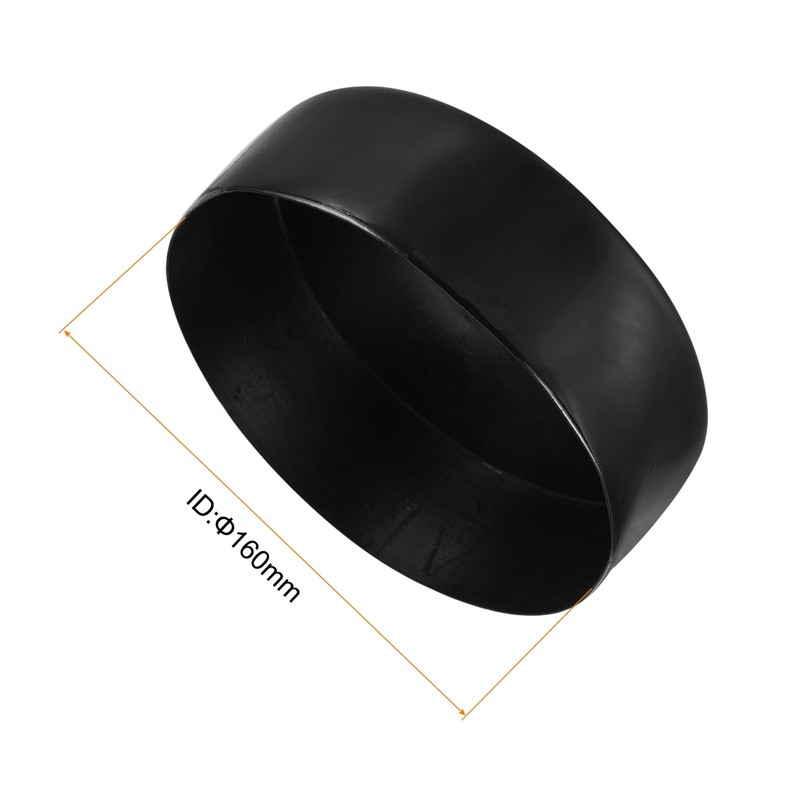 sourcing map 4pcs Rubber End Caps 160mm ID Vinyl Round