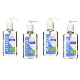 Purpose Gentle Cleansing Wash For All Skin Types, Gentle As Soap, Removes Dirt, Oil, and Makeup Without Over-Drying, Pump Bottle, 6 Fluid Ounce (Pack of 4)