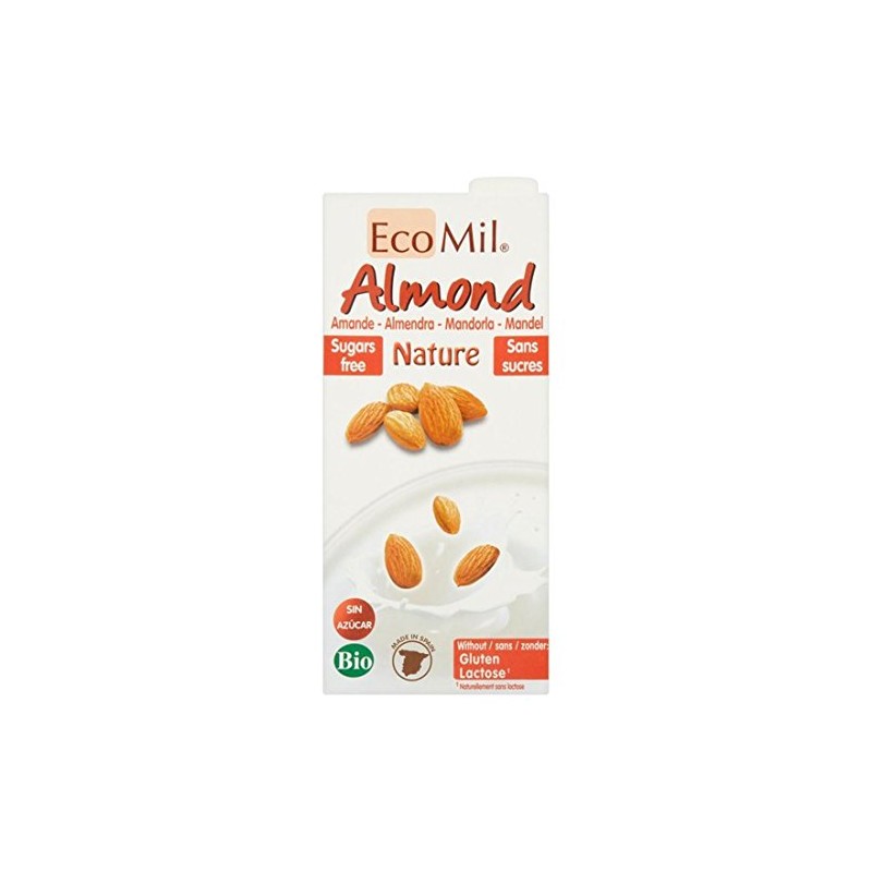 Ecomil | Almond Nature - Sugar Free | 5 x